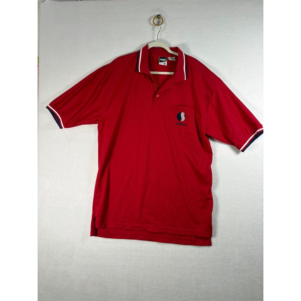 Vintage Bike Athletic USSSA Umpire Polo Shirt Size XL Softball Baseball Umpire